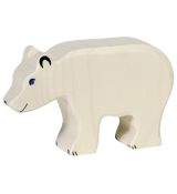 Drevené zvieratko - Ľadový medveď zohnutý Holztiger