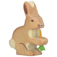 Holztiger Drevené zviera - zajačik s mrkvou