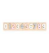 Jollein drevené puzzle čísla ružovosivé