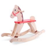 New classic toys Hojdací drevený koník prírodný