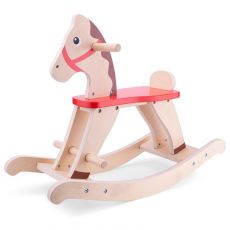 New classic toys Hojdací drevený koník prírodný