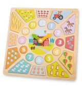 Puzzle hodiny Farma New classic toys