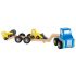 Drevený transportér s dvoma stavebnými strojmi New classic toys