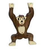 Holztiger Drevená zviera Šimpanz stojaci