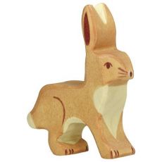 Holztiger Drevené zviera - Zajac s uškami hore