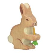 Holztiger Drevené zviera - zajačik s mrkvou