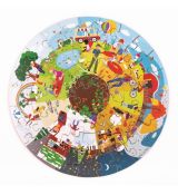 Bigjigs Toys Okrúhle podlahové puzzle 4 ročné obdobia 50 dielov