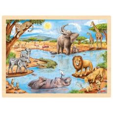 GOKI Drevené puzzle Afrika 2