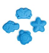 Bigjigs Toys Silikónové formičky modré