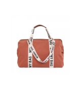 CHILDHOME PREBAĽOVACIA TAŠKA MOMMY BAG CANVAS TERRACOTTA