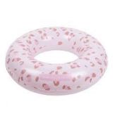 Swim Essentiales Nafukovacie koleso vzor leopard staroružový 50 cm