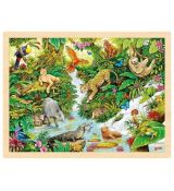 GOKI Drevené puzzle V džungli