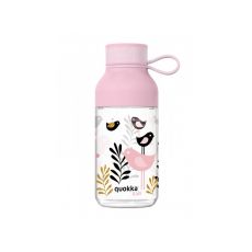 Quokka Plastová fľaša Ice Kids s pútkom Birds 430 ml