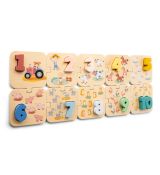 New classic toys Puzzle s číslami Farma