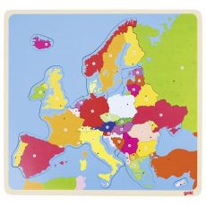 Drevené Puzzle Európa