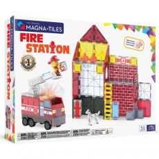 Magnetická stavebnica Magna-Tiles Hasičská stanica 50 dielikov