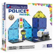Magnetická stavebnica Magna-Tiles Policajná hliadka 20 dielikov