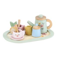 Little Dutch Čajový set drevený s kvetinovou potlačou