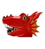 Fiesta Crafts Kreatívna súprava 3D maska ​​Červený drak