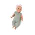 LullaBaby Bábika 35 cm v overale s čelenkou