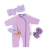 LullaBaby Dupačky pre bábiku fialové s doplnkami