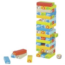 Hra zručností: Jenga so zvieracími motívmi