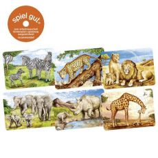 Mini puzzle Africké zvieratá