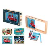 Vilac Drevená 4D skladačka Dopravné prostriedky