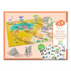 Zdvíhacie odnímateľné samolepky Zvieratá