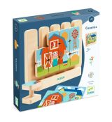 Obojstranné drevené puzzle Casamix 12 ks