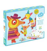 Maľovanie a skladanie Líščia rodinka