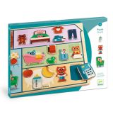 Drevené edukačné puzzle Dom