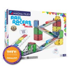 Magnetická stavebnica Magna-Tiles Rail Racers Deluxe, 90 dielikov