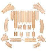 Bigjigs Rail Súprava drevených koľají 24 kusov