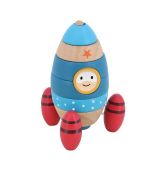 Vilac Drevená nasadzovacia veža s prekvapením Raketa