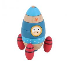 Vilac Drevená nasadzovacia veža s prekvapením Raketa
