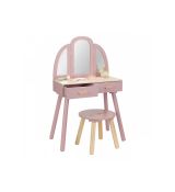 Little Dutch Drevený toaletný stolík so stoličkou Pink