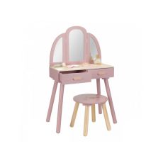 Little Dutch Drevený toaletný stolík so stoličkou Pink