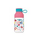 Quokka Plastová fľaša Ice Kids s pútkom Flowers 430 ml