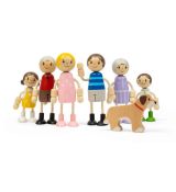 Bigjigs Toys Sada bábik do domčeka Rodina