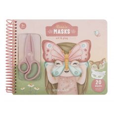 Little Dutch Kniha s vystrihovacími maskami Rosa